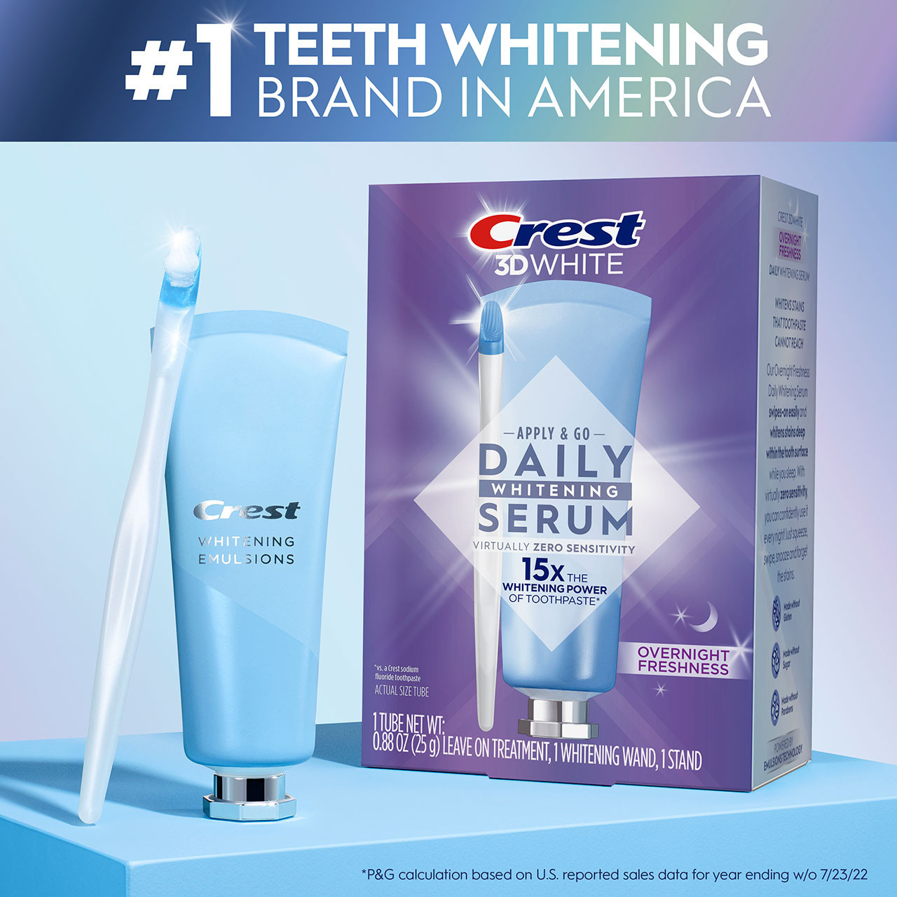 Oral-B 3DWhite Daily Whitening Serum Overnight Freshness Accessoires Blauw | BE_OB64273