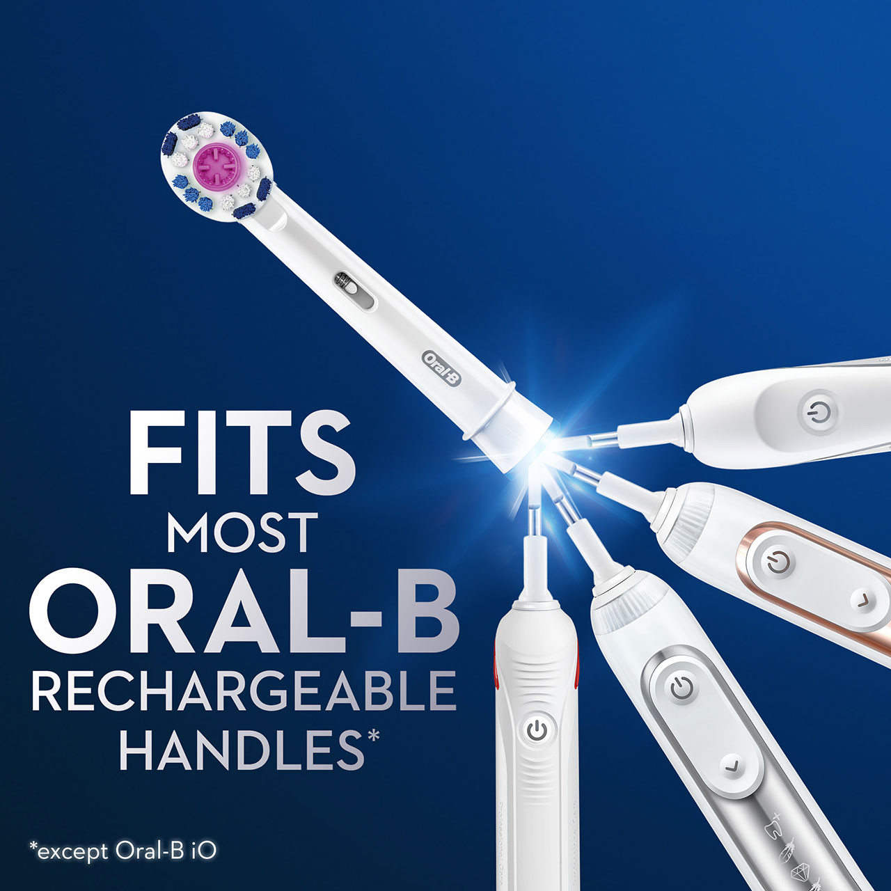 Oral-B 3D White Electric Toothbrush Overige opzetborstels Wit | BE_OB24921