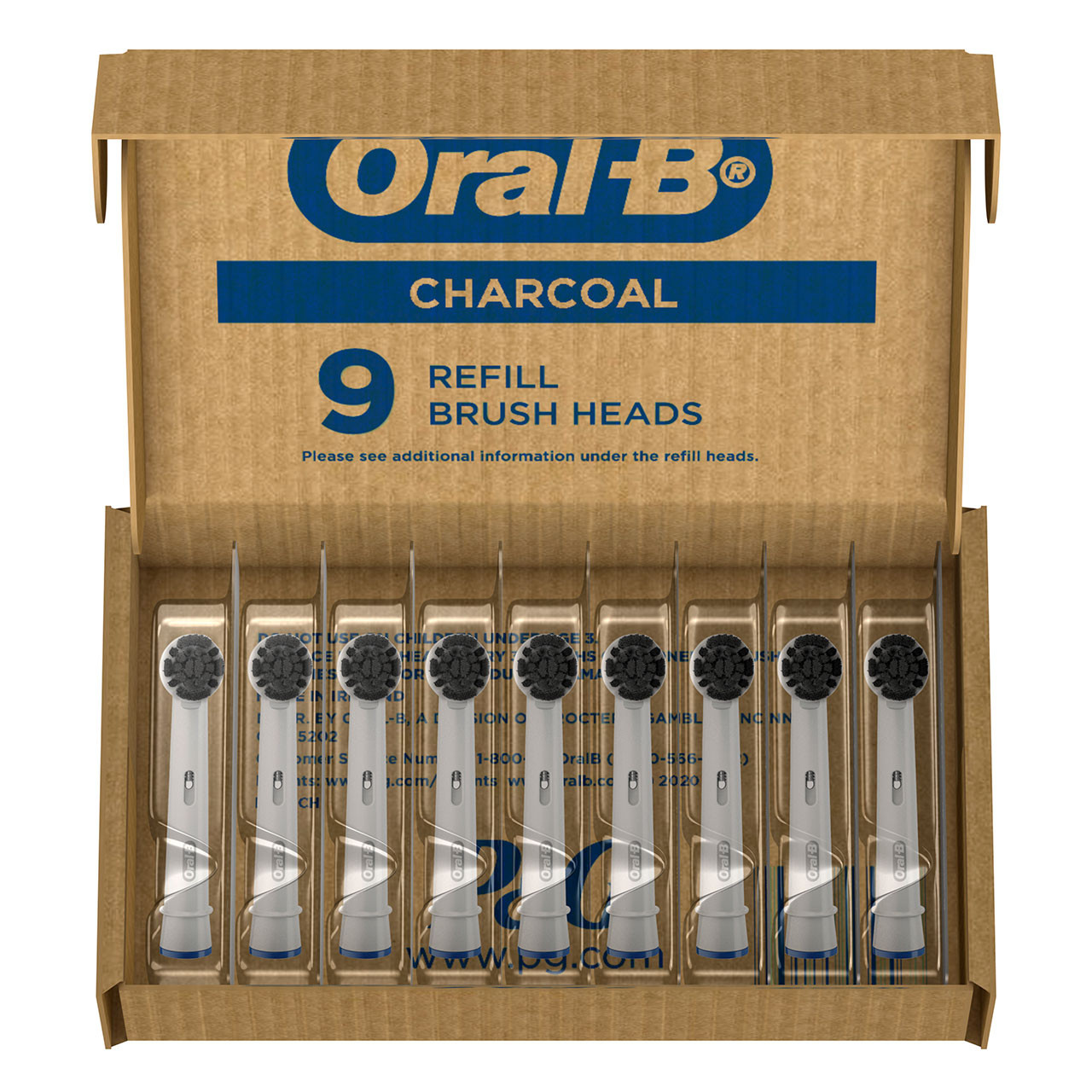 Oral-B Charcoal bristles Overige opzetborstels Grijs | BE_OB96855