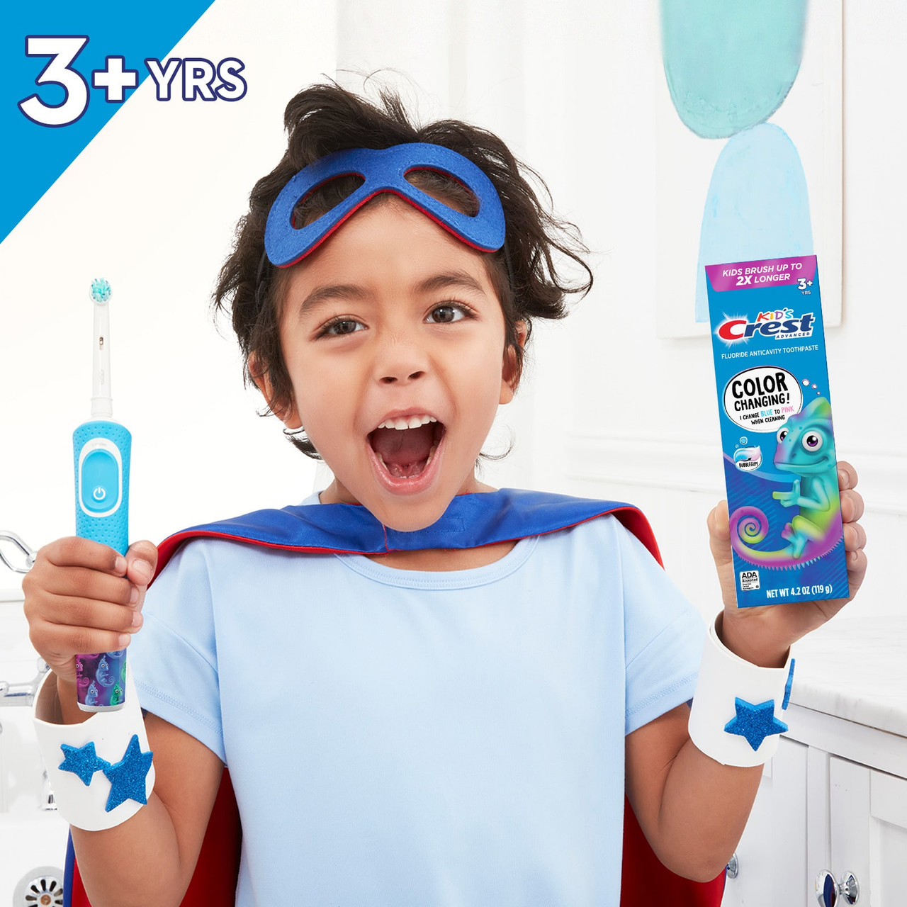 Oral-B Crest Kids Enamel + Cavity Protection Bundles Wit Blauw | BE_OB51498