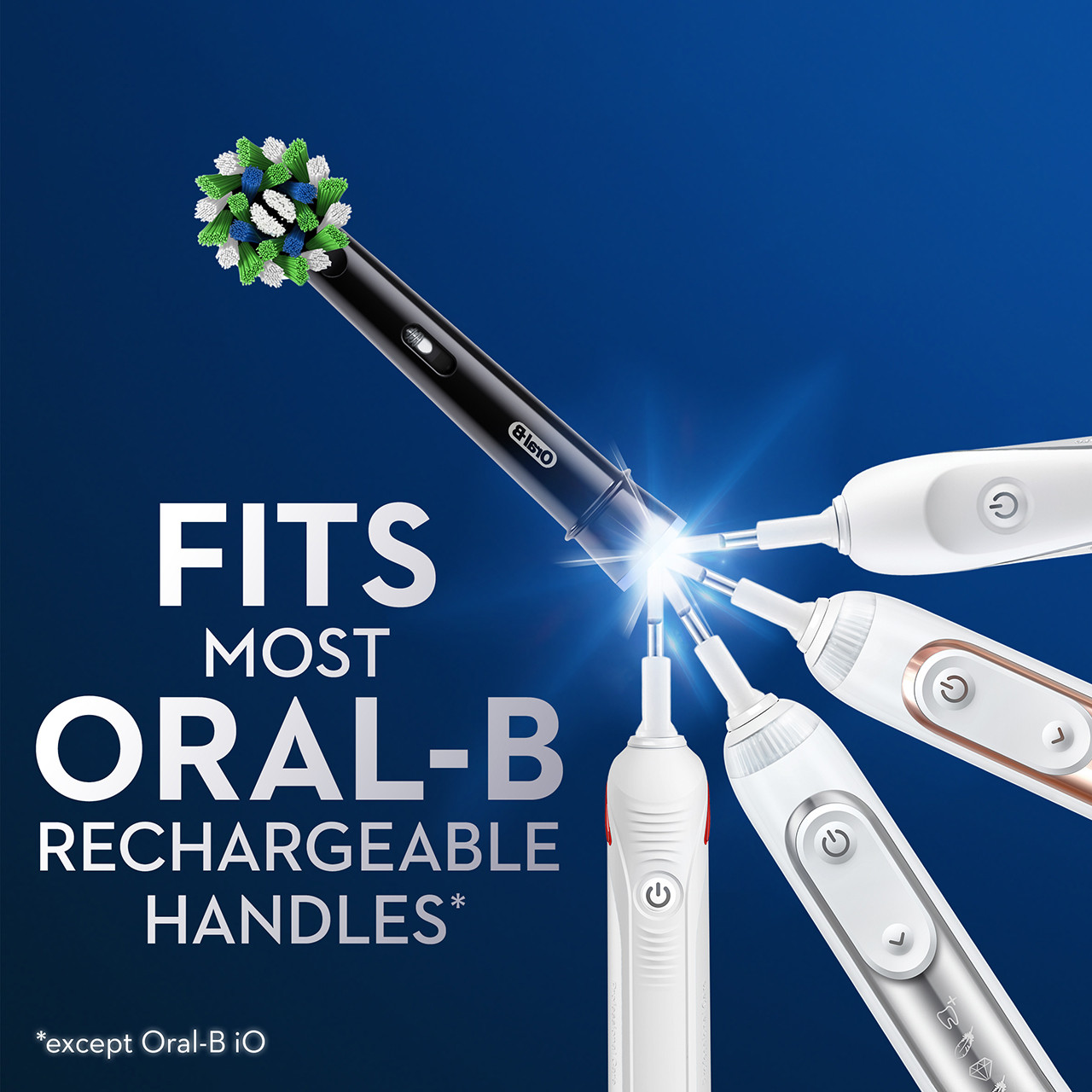 Oral-B CrossAction Overige opzetborstels Zwart | BE_OB27702