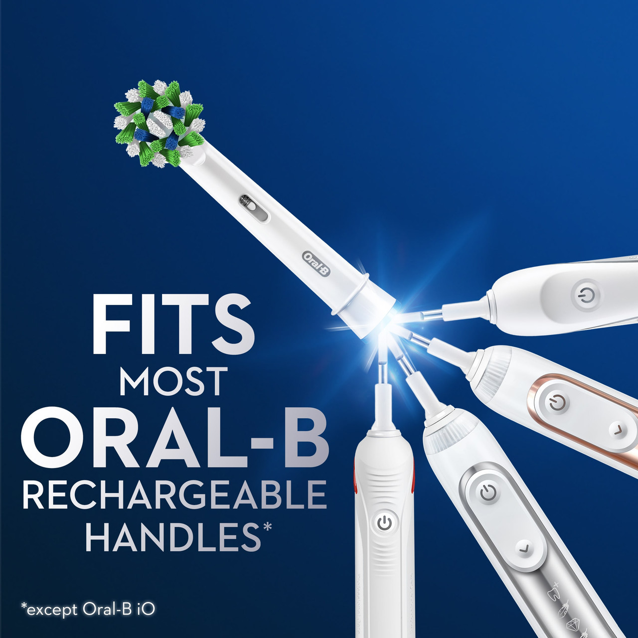 Oral-B CrossAction X-Filament Overige opzetborstels Wit | BE_OB33089