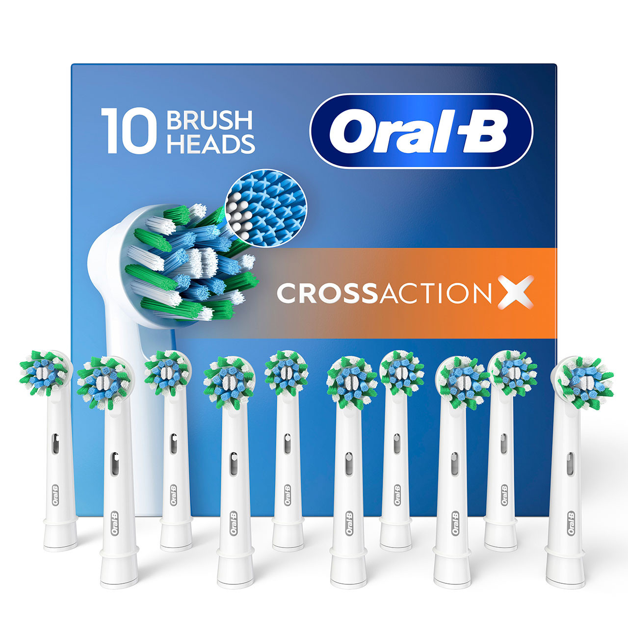 Oral-B CrossAction X-Filament Overige opzetborstels Blauw | BE_OB70892