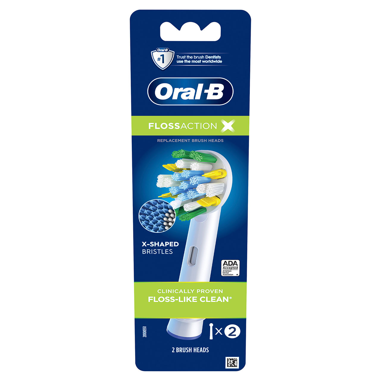 Oral-B FlossAction X-Filament Overige opzetborstels Wit | BE_OB90350