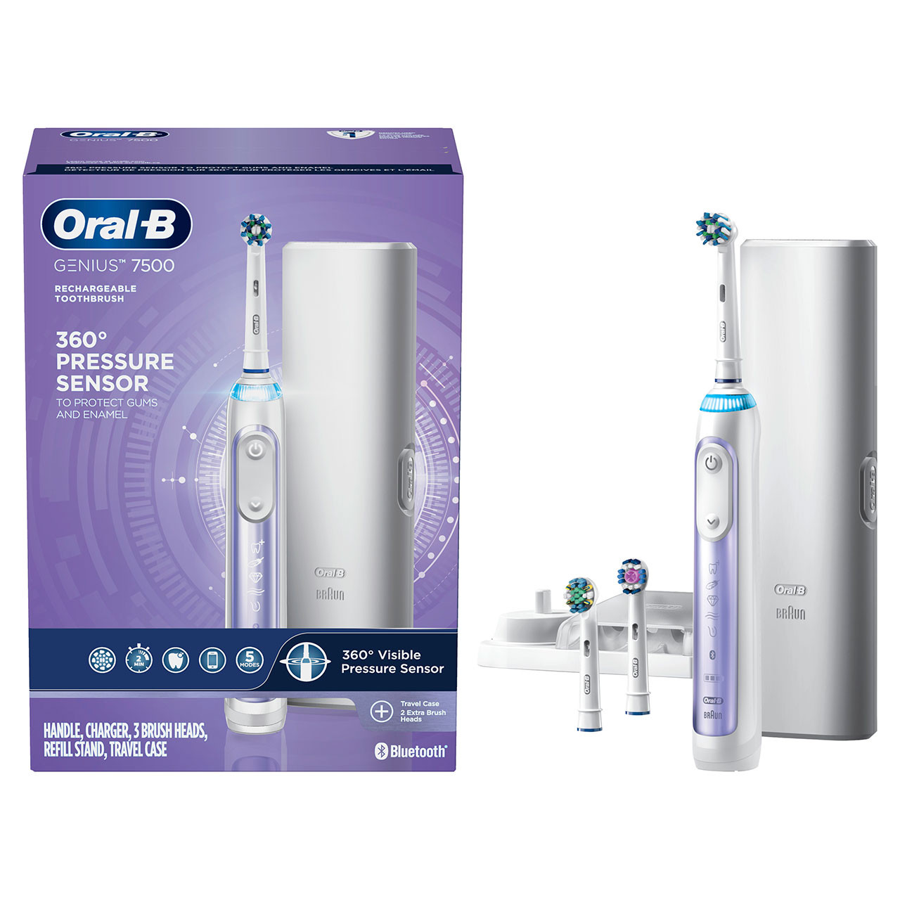 Oral-B Genius 7500 Rechargeable Genius-serie Paars | BE_OB64898