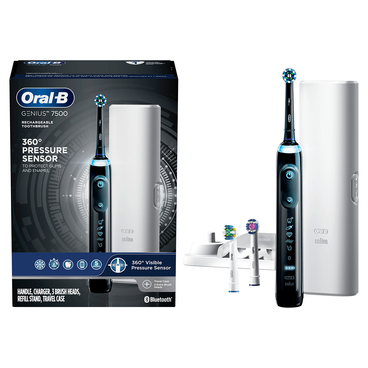 Oral-B Genius 7500 Rechargeable Genius-serie Zwart | BE_OB24217