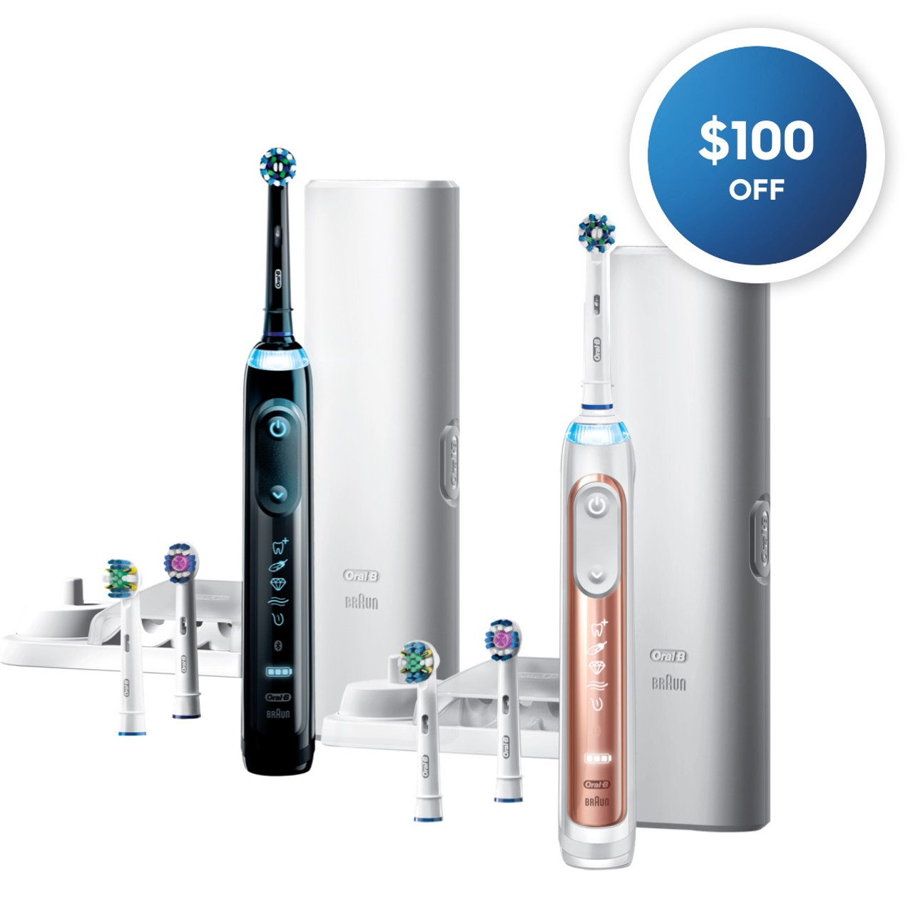 Oral-B Genius 7500 Rechargeable Genius-serie Zwart Roze Goud | BE_OB39575