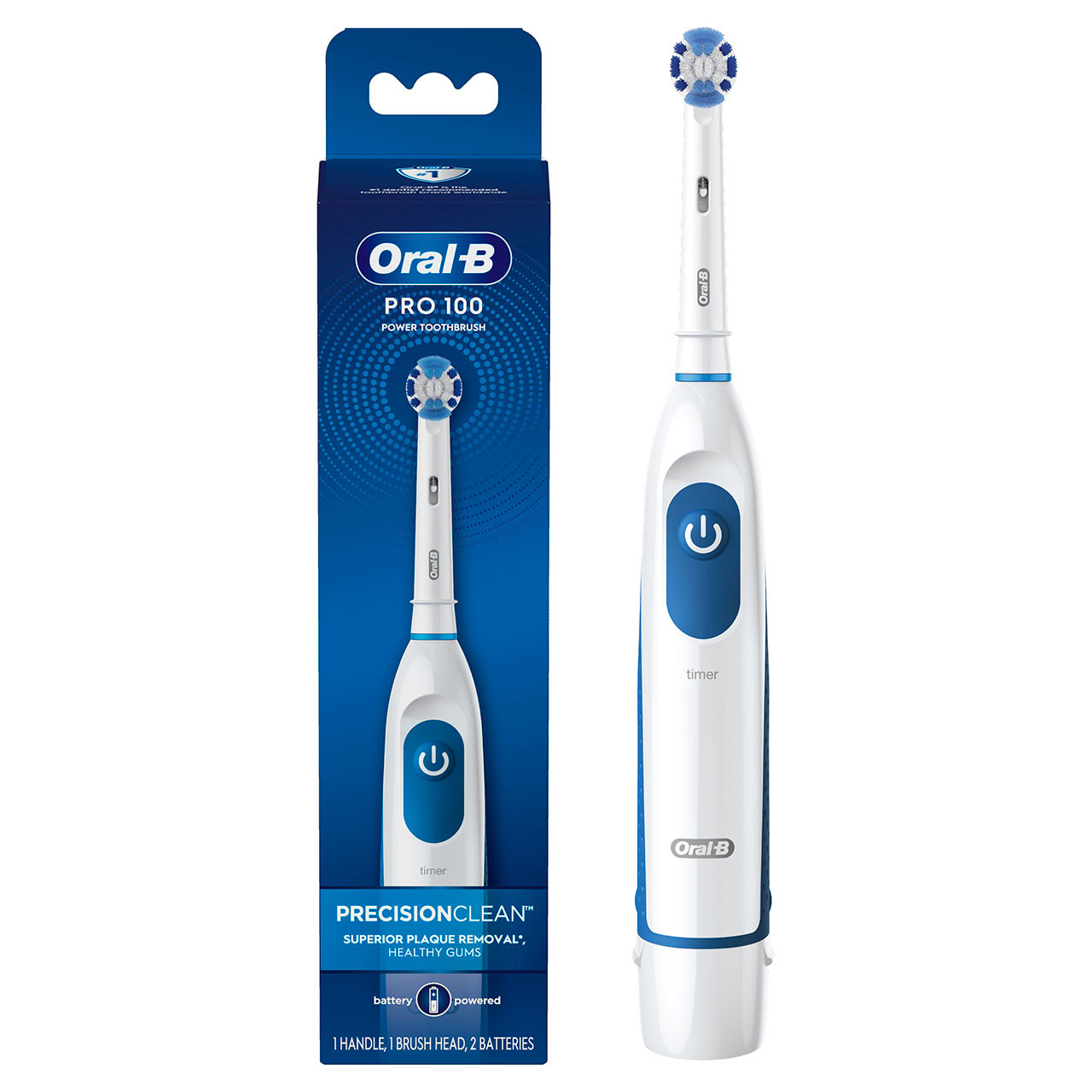 Oral-B Pro 100 Precision Clean Pro-serie Wit Blauw | BE_OB11214