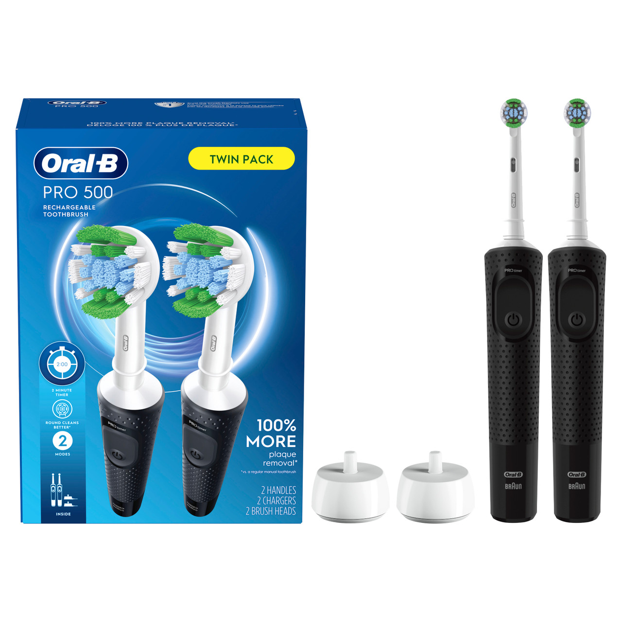 Oral-B Pro 500 Rechargeable Pro-serie Zwart | BE_OB68525