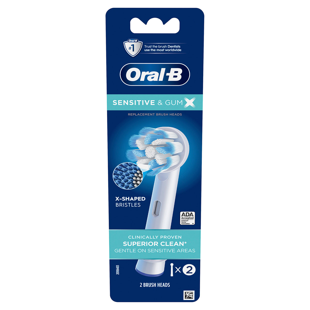 Oral-B Sensitive & Gum X X-Filament Overige opzetborstels Wit | BE_OB72440