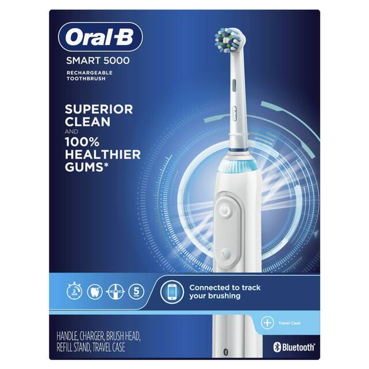 Oral-B Smart 5000 with Bluetooth Smart-serie Wit | BE_OB51778