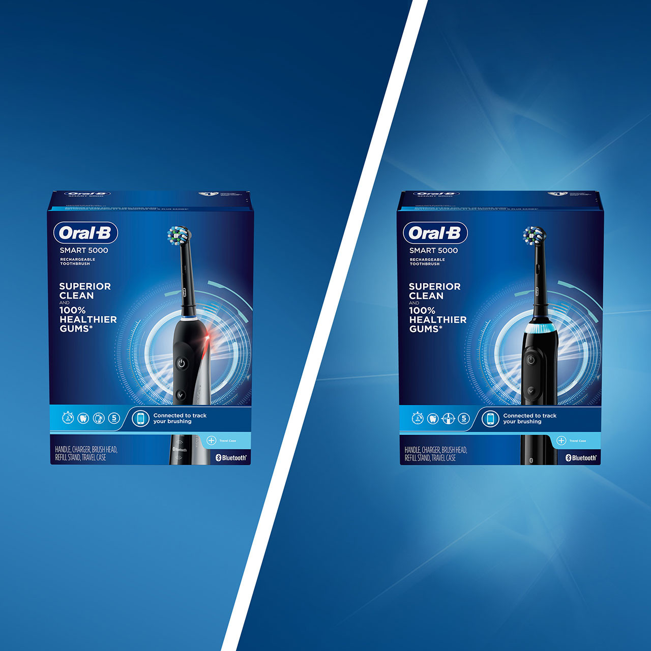 Oral-B Smart 5000 with Bluetooth Smart-serie Zwart | BE_OB77806