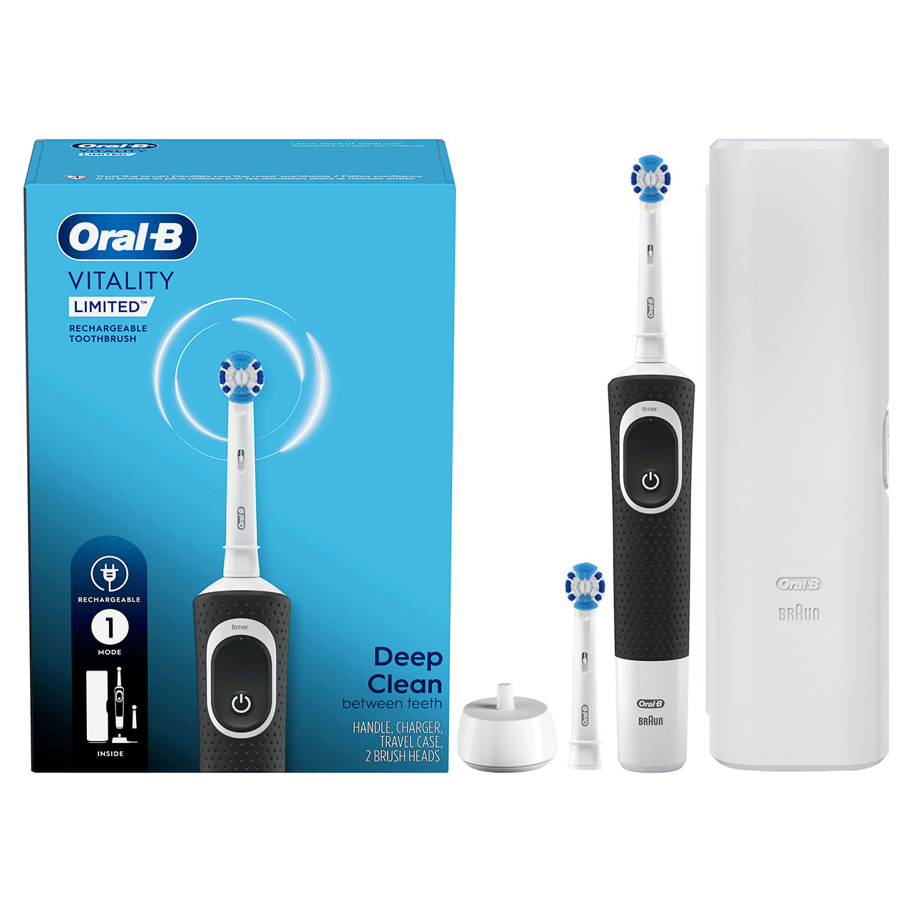 Oral-B Vitality Limited Rechargeable Pro-serie Wit Zwart | BE_OB16621