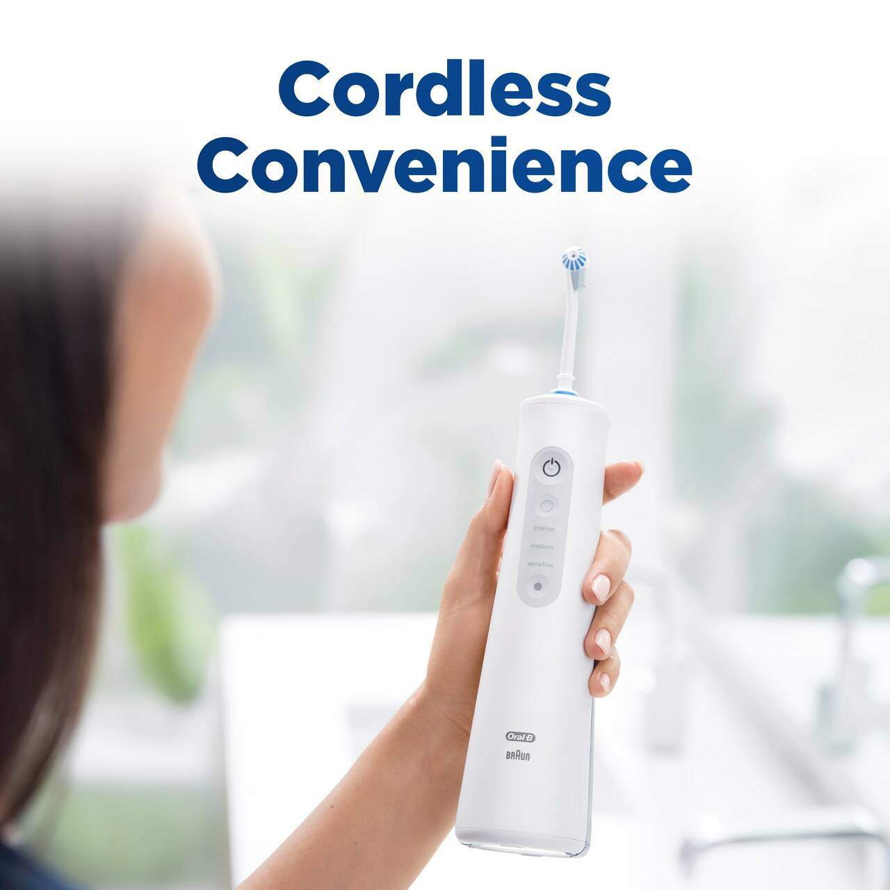 Oral-B Water Flosser Advanced, Portable Oral Irrigator Handle Accessoires Wit | BE_OB23702