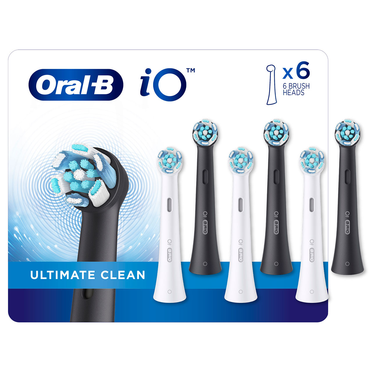 Oral-B iO Ultimate Clean iO-opzetborstels Wit Zwart | BE_OB67797