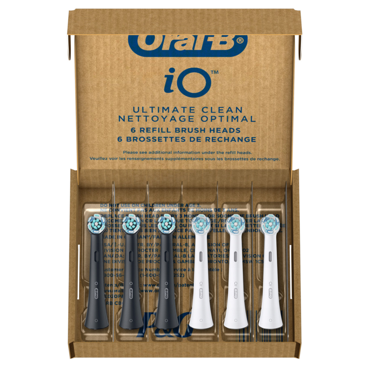 Oral-B iO Ultimate Clean iO-opzetborstels Wit Zwart | BE_OB67797